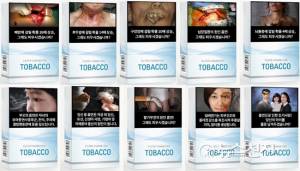 cancerous images on packs of cigarettes in Korea