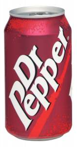 can of Dr Pepper