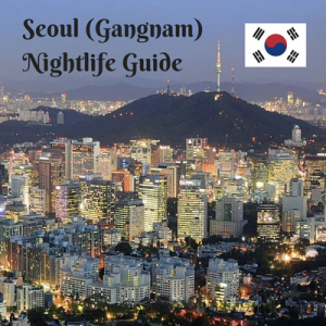 nighttime view of Gangnam, Seoul