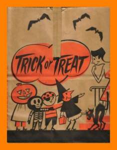 paper trick-or-treat bag for candy