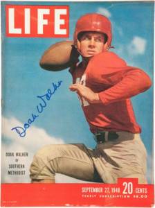 Doak Walker of SMU on cover of Life magazine