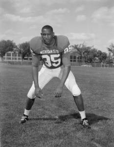 Bubba Smith in Michigan State football uniform