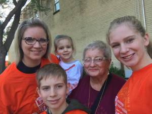 Carol with more family members