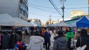 street market in Uljin, Korea