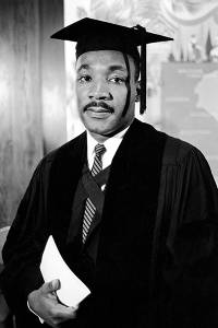 Martin Luther King in academic regalia