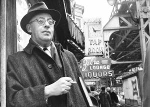 Saul Alinsky smoking cigarette