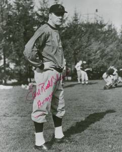 Earl Blaik autographed photo