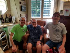 Bob Gibbons, Gregg Evans and me