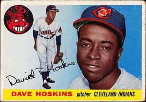 Dave Hoskins baseball card with Tribe