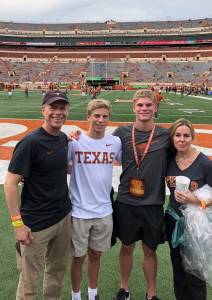 Boling family at Memorial Stadium