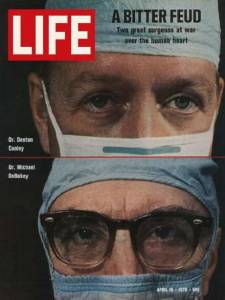 Cooley and DeBakey on cover of Life magazine