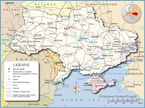 map of Ukraine