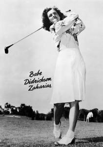 Babe Didrikson as a golfer