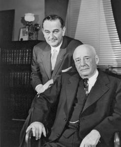 LBJ and Sam Rayburn, 1956